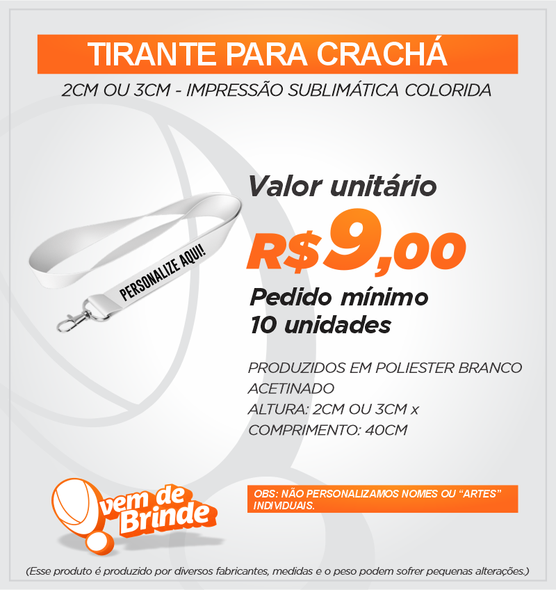 Tirante para Crachá
