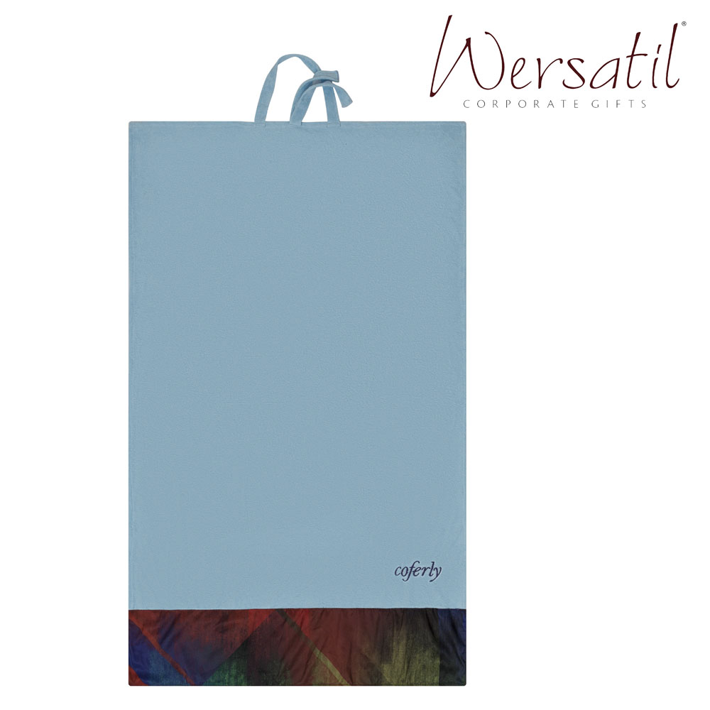 Toalha Cofferly com barrado e bolsa Cristal