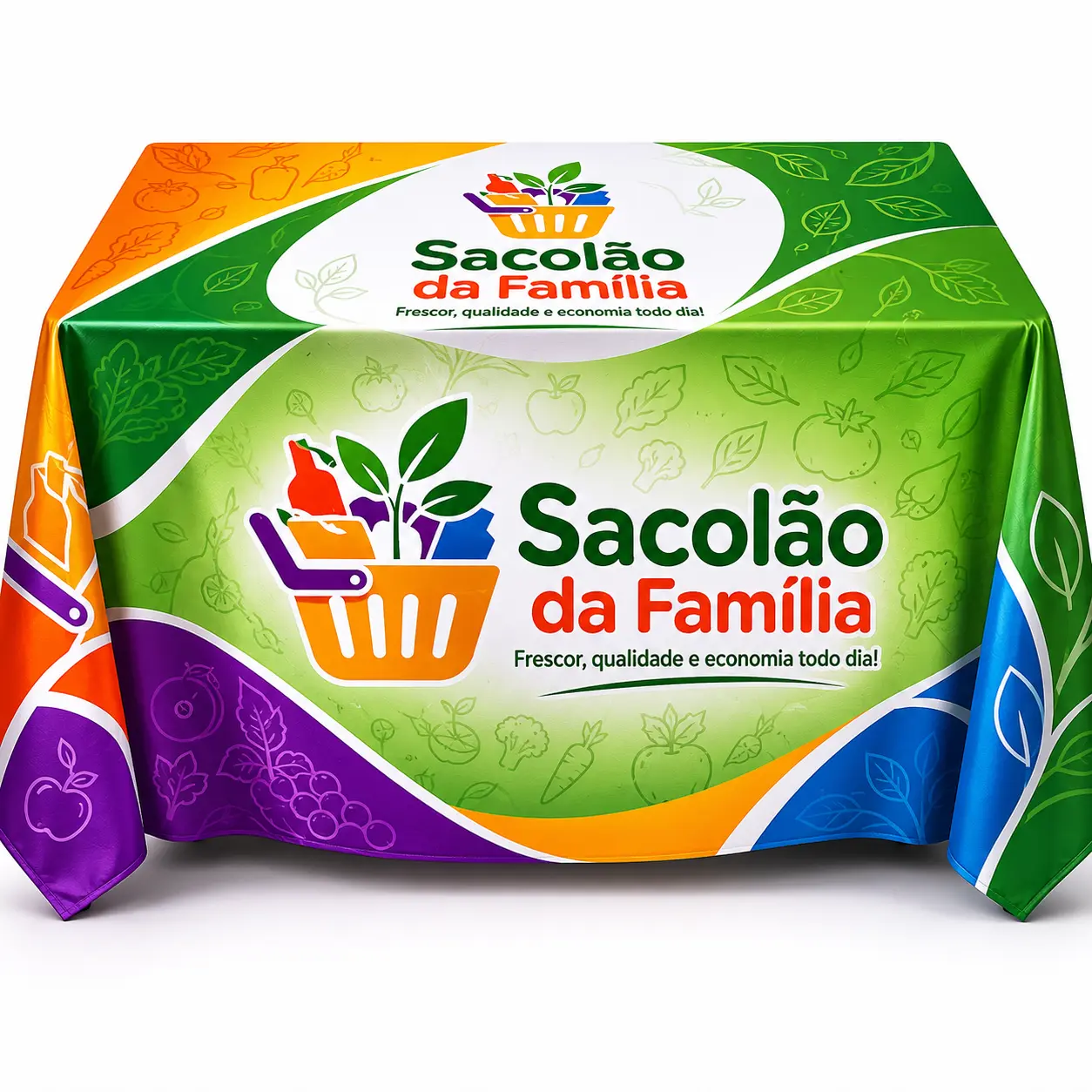 Toalha de Mesa em Tecido com Personalização