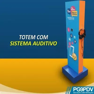Totem Com Sistema Auditivo