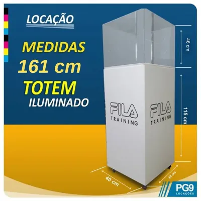Totem Com Torre de 115 cm Cupula de 46 cm
