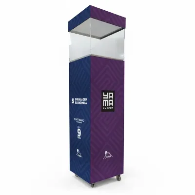 Totem Luminoso para Exposição de Produtos