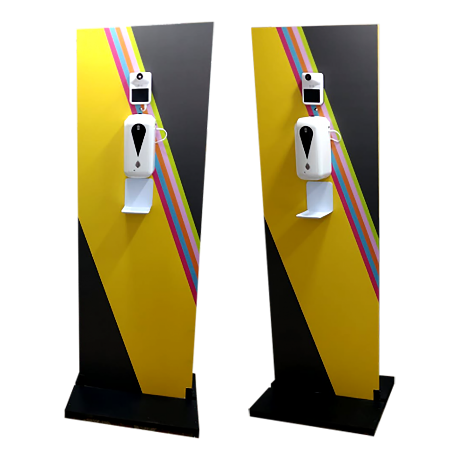 Totem Painel Plus c/ Termômetro e Dispenser Automáticos
