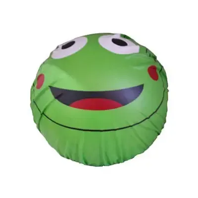 Touca para banho, com elástico e forma de sapo verde