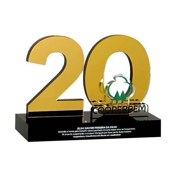 Troféu 20 Anos de Empresa - Cooperbem