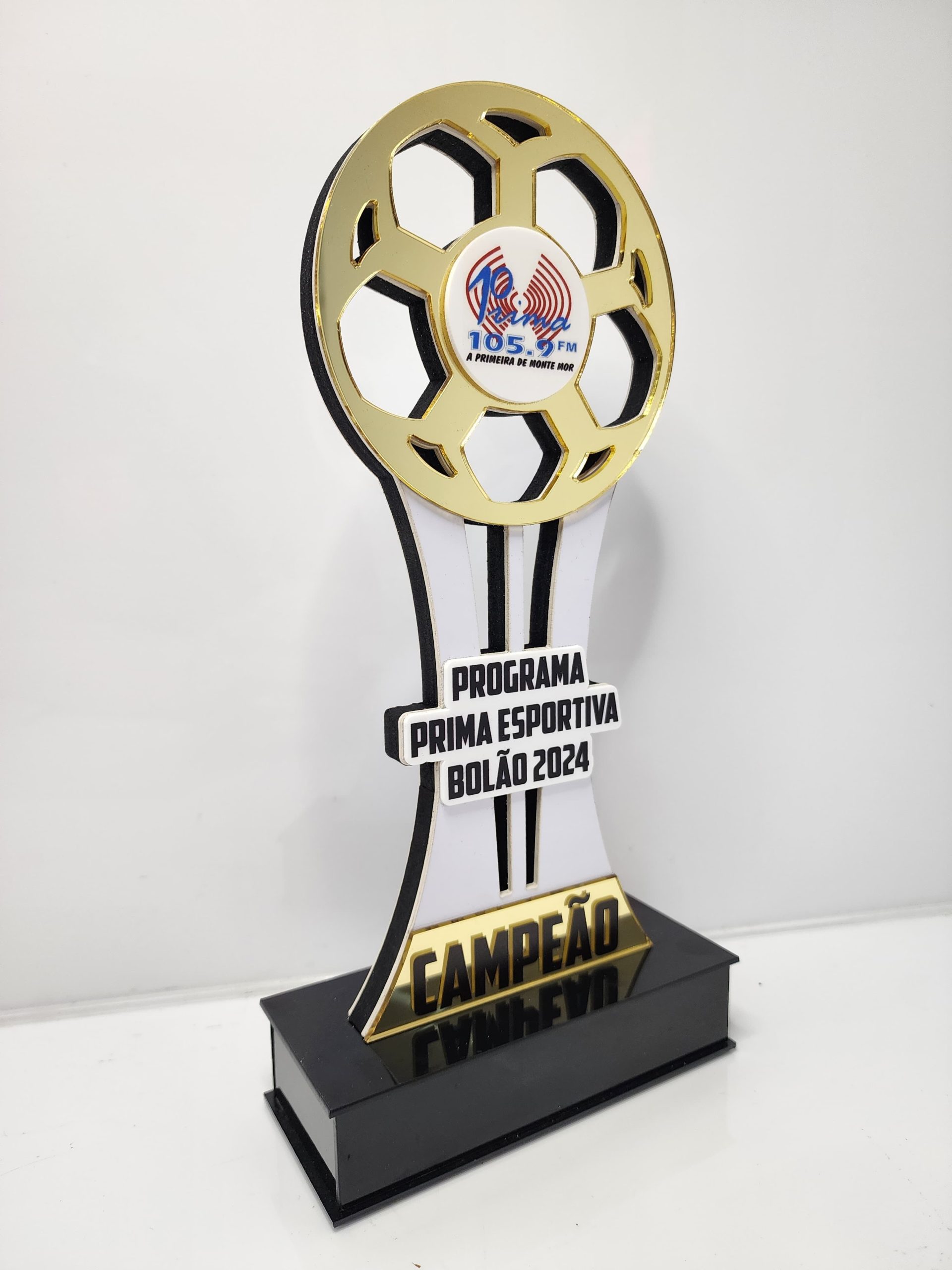 Troféu Acrílico com Relevo Espelhado - FM TROFÉUS - Troféus e medalhas personalizados