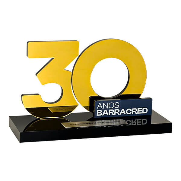 Troféu Aniversário de 30 ANOS de Empresa