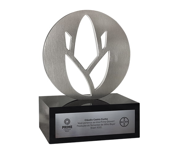 Troféu de Milho em alumínio