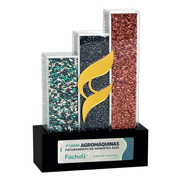 Troféu Encapsulado Faturamento de Sementes