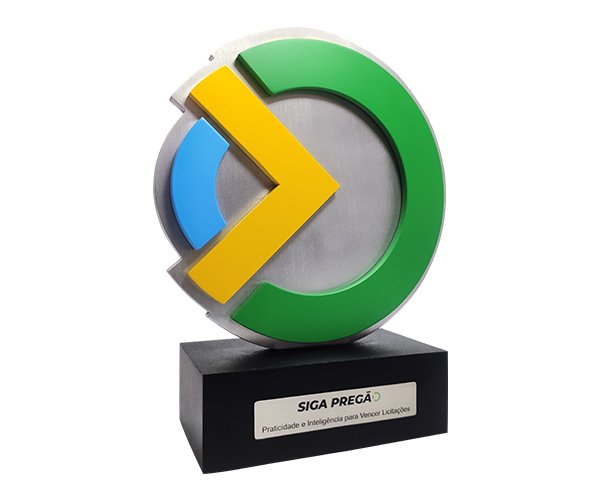 Troféu Exclusivo Bidimensional Siga Pregão
