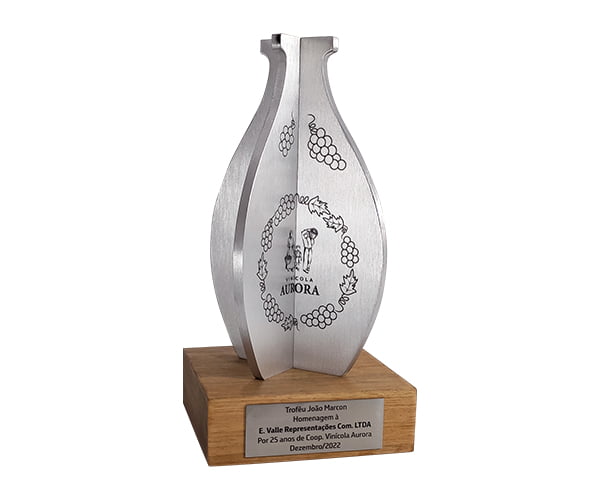 Troféu garrafa de vinho