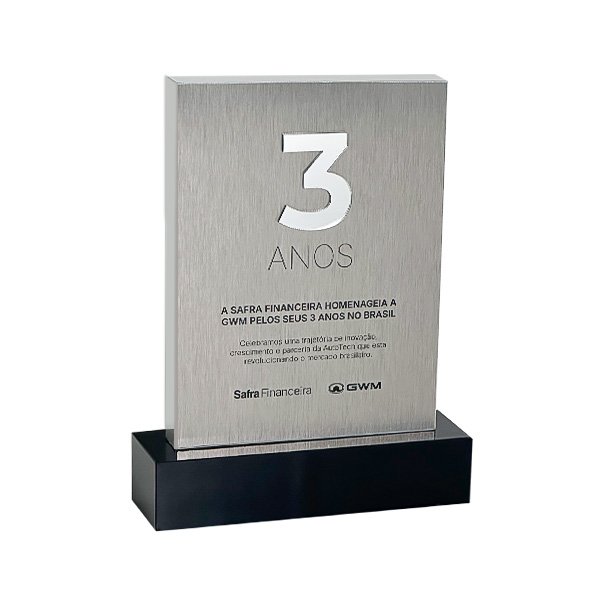 Troféu Homenagem de Aniversário de Parceria