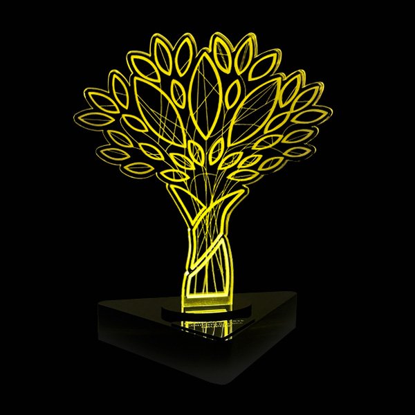 Troféu LED Árvore - Cooperativa Central de Crédito