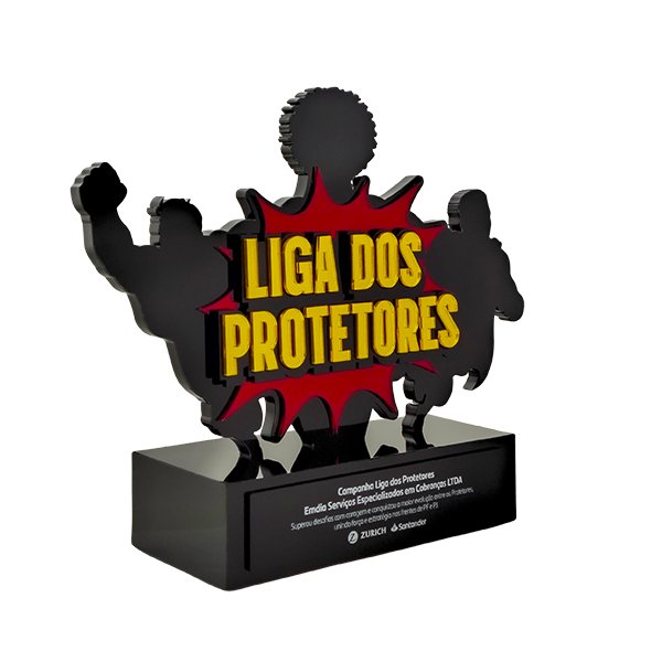 Troféu Liga dos Protetores - Com Super-Heróis