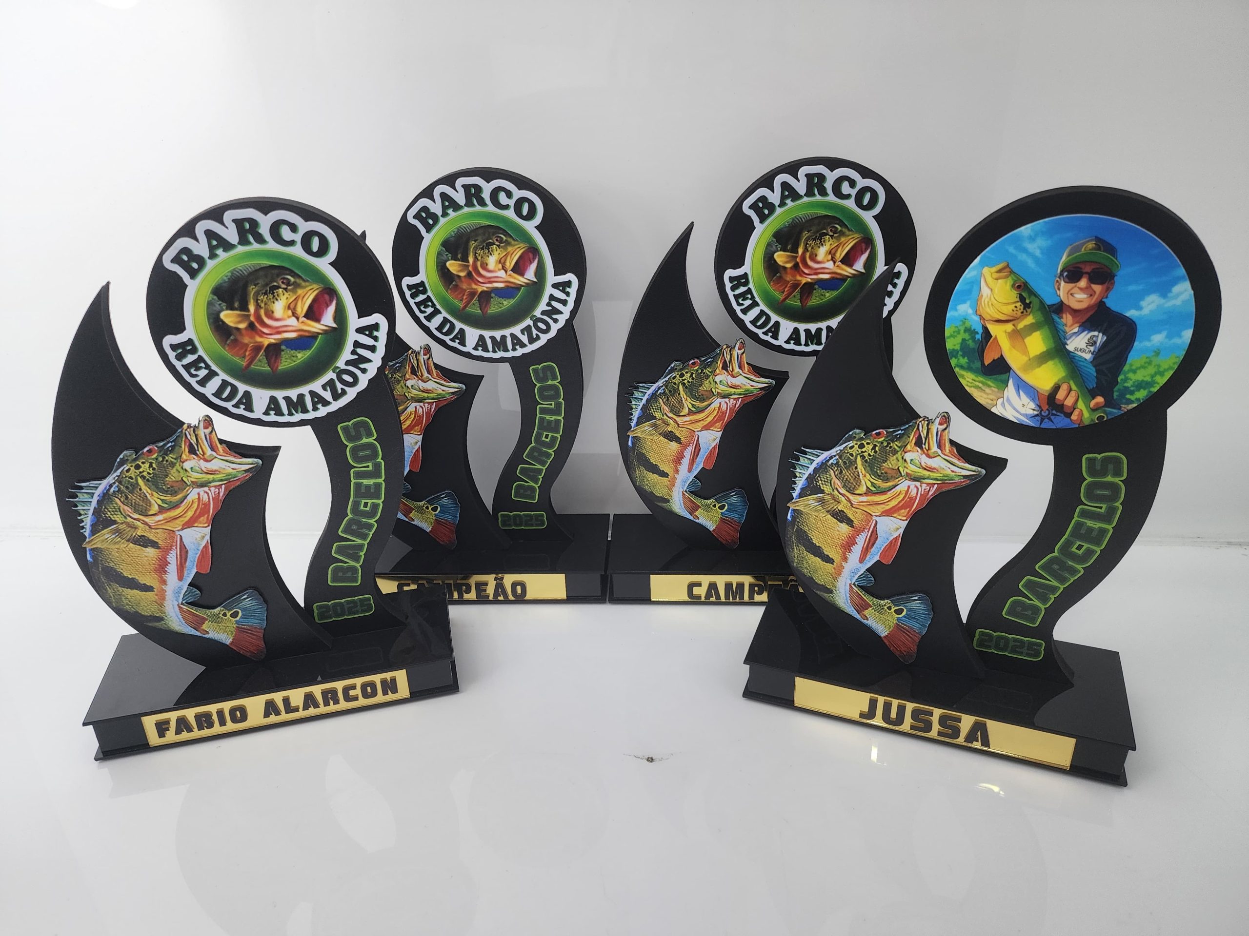 Troféu MDF Preto com Impressão UV - FM TROFÉUS - Troféus e medalhas personalizados