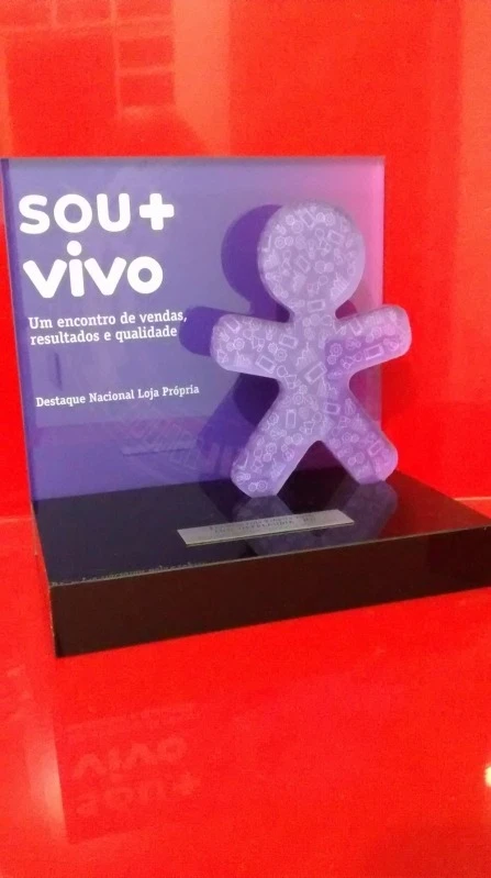 Troféu personalizado acrílico