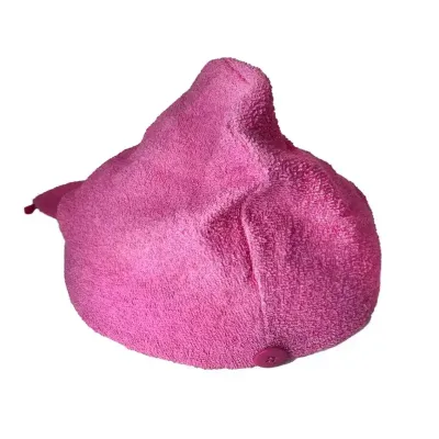 Turbante p Secar Cabelo Atoalhado Rosa Pink