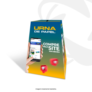 Urna de Papel 20x25 Papel Matte 250g 4x0