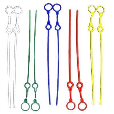 Varetas com argolas coloridas