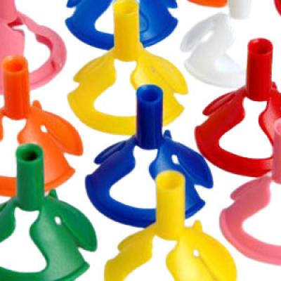 Varetas com copinhos coloridos para balões