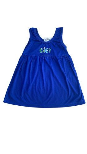 Vestido Poliviscose - Azul Royal - CIEI