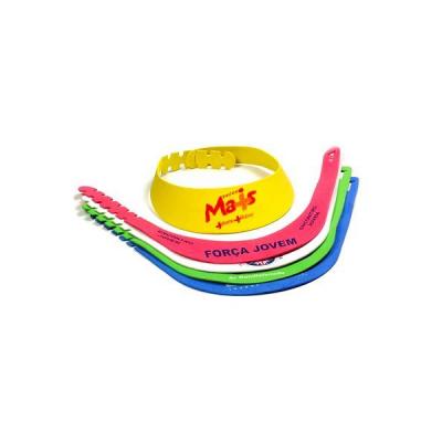 Viseira de Eva Personalizada Disponivel em Cores Variadas e Com Personalizacao da Logomarca em Silk