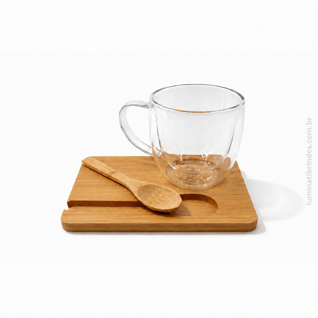 Xícara Aurora Glass com Bambu