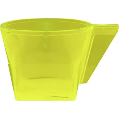 Xicara Cristal Amarelo Neon 50ml Plastico