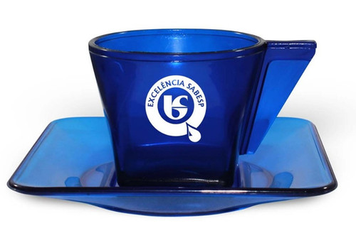 XÍCARA DE CAFEZINHO COM PIRES CRISTAL