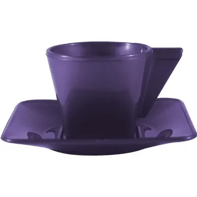 Xicara e Pires Lilas 50ml Plastico